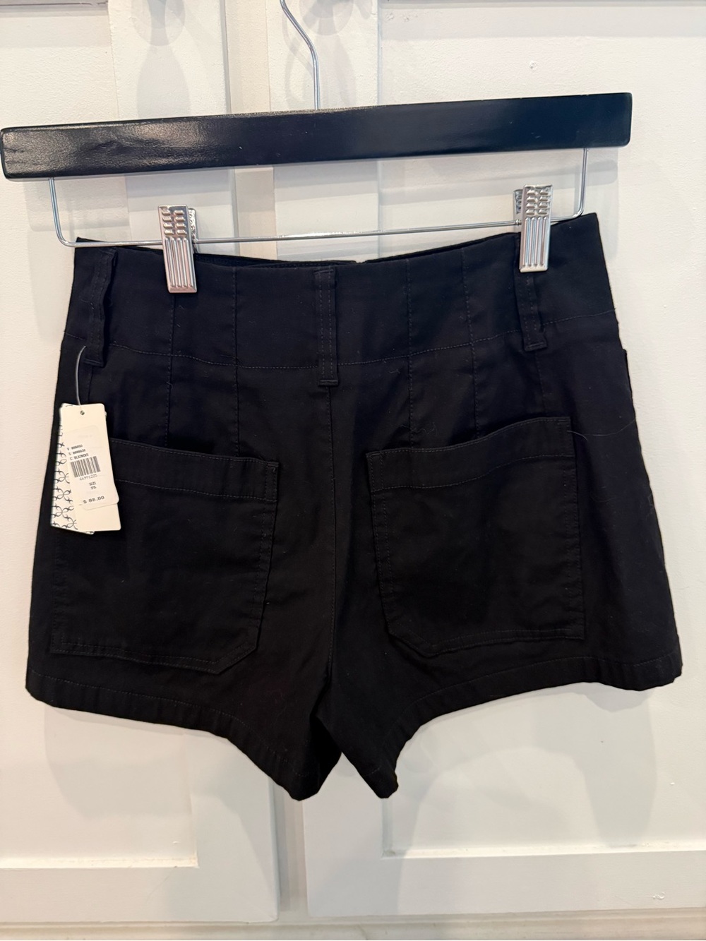 Anthropologie Colette Black Linen Blend High-Waist Shorts by Maeve - NWT - Picture 6 of 11